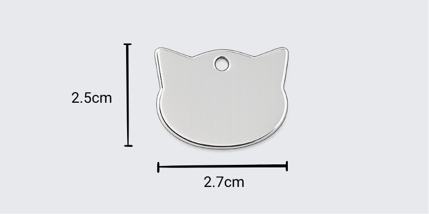 Essential Gato - Plaquita Gato - Referencia de tamaño