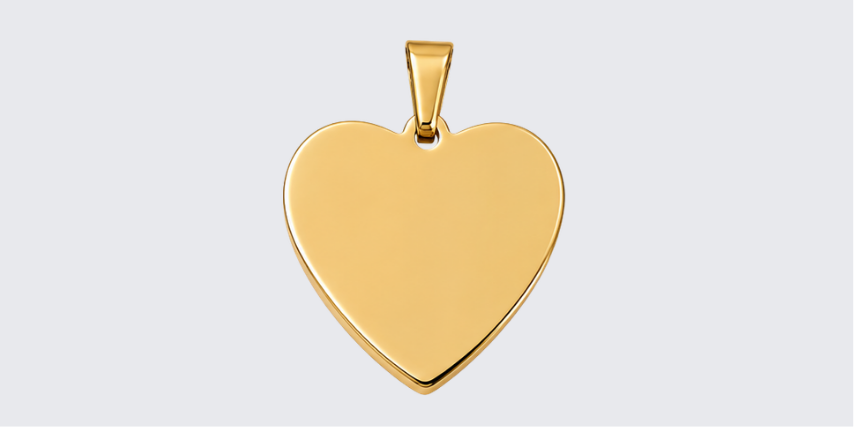 Signature Corazón - Dorada - Vista frontal